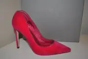NIB ALEXANDER MCQUEEN 105 Pointy Toe Pump Heel Shoe Fuchsia Pink Velvet EUR 38