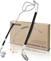 A-Premium Power Steering Hose Pressure Line Hose Assembly Compatible with Volkswagen Jetta 2002-2005 Golf 2002-2006 1.8L 1.9L Turbo Automatic Trans.