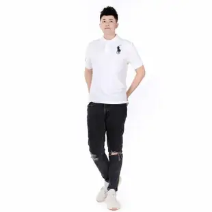 【RALPH LAUREN】RL POLO 經典刺繡大馬短袖POLO衫 上衣-青年款-白色(百搭爆款/精選舒適/平輸品)