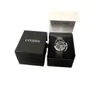 Citizen Men's Automatic Watch, Silver-Tone Stainless Steel Bracelet, Black Dial