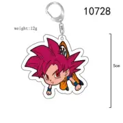 Dragonball Peripheral Acrylic Pendant Anime Keychains Dragon Ball Rose Goku