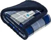 PetAmi Premium Pet Blanket for Dog, Puppy | Plush Pet Fleece Plaid Throw for Medium & Large Dogs | Super Soft, Reversible, Warm, Sherpa Microfiber Cat Blanket | 60 x 40 Inches