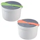 Microwave Rice Cooker for Quick Meals Steams Vegetables and Cooks Pasta Easily