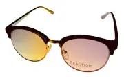 Kenneth Cole Reaction Mens Beige Round Plastic Metal Sunglass, KC1409. 57F