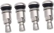 CHILDWEET Pcs Car Tire Valve Caps Set Car Valve Caps Tire Black Rubber Stems Snap-in Stem