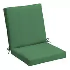 Outdoor Dining Chair Cushion 19.5 in Midback Polyester Fabric Moss Green Mila