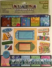 2 Packs Alaska Scrapbook Kit Alaskan Acid Free Scrapbook Paper Alaska sticker