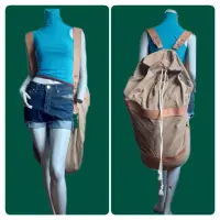 在飛比找蝦皮購物優惠-【叵帥】泰國設計師品牌Common-T容量無敵大帆布後背包旅