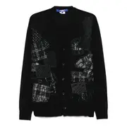 [Junya Watanabe] Silk Jersey Patchwork Cardigan