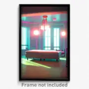 Pixel Art Poster - Pure Room (8 Bit Psychedelic Trippy Weird Video Game Print)