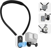 K&F Concept Magnetic Neck Mount Phone Holder, Hands Free Quick Release POV Video Vlog Flexible Angle Necklace Holder for GoPro Hero 13/12/11/10/9/8/OSMO Pocket 3/Action 5 Pro/4, Insta360
