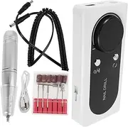 NIYANGLE Rechargeable Nail Drill Machine for Acrylic Nails Professional Electric File for Gel Polish Removal for Home Salon Use Safe High-powered Motor