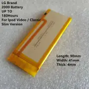 2000mAh Battery Upgrade replace for iPod Classic 7th Gen 80/120/160GB Video 30GB