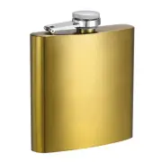 6oz 170ml Stainless Steel Hip Flask for Camping Outdoor Activity, Gold