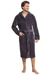 SCHIESSER Herren Bademantel Morgenmantel 100% CO Gr S M L XL XXL 3XL