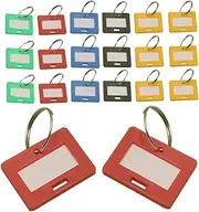 Angoily 50pcs Numbered Key Tag Key Identifiers Paper Plastic Tag Metal Colorful Key Labels with Label
