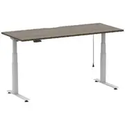 Stilford S2 Electric Sit Stand Desk 1800mm White/Walnut