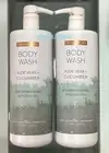 2-pk~ TRANQUIL SPA Aloe Vera Cucumber BODY WASH Gel w/ REPLENISHING AVOCADO OIL