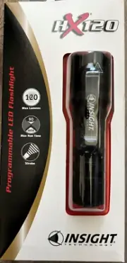 HX120 INSIGHT TECHNOLOGY TACTICAL HANDHELD FLASHLIGHT PROGRAMMABLE LED - New