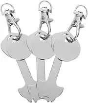 [COMPUKAS] 3Pcs Trolley Tokens Key Ring Portable Shopping Cart Tokens Keychain and Lightweight Token Pendant for Everyday Use present for Family and Friends