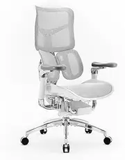 [SIHOO] S300 Ergonomic Office Chair 6D Dynamic Lumbar Support Adjustable Seat Depth Super Soft 6D Armrests Adjustable Backrest for Home Office Chair and Tall Computer Chair (White)