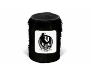 AFL Fluffy Stubby Cooler - Collingwood Magpies - Can Holder