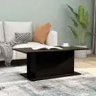 NNEVL Coffee Table Black 102x55.5x40 cm Chipboard