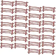 Double Hook Fence Model Miniature Garden Fence Set for Boys and Girls 1:64 Scale Farm Toys