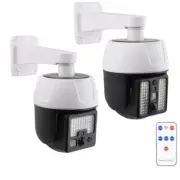 Remote Control Simulation Monitors Solar Powered Dome Camera with Light