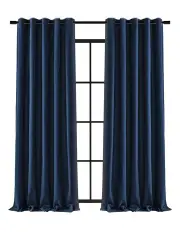 [Cadence & Co.] Blockout Eyelet Curtains Twin Pack in Ocean Blue