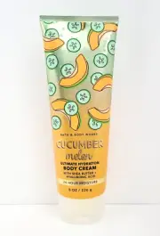 Bath & Body Works CUCUMBER MELON Body Cream With Hyaluronic Acid 8 oz
