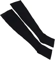 GOOHOCHY 1 Pair Compression Socks Xxl Black Leg Compression Sleeves for Calf Support Pressure Relief and Enhanced Circulation for Sports Running and Daily Wear