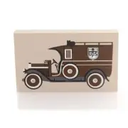 Cats Meow Village Delivery Truck Wood Accessory Ups Brown Retired 196