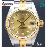 在飛比找蝦皮購物優惠-一手錶 Rolex 勞力士 Datejust 79173 金