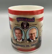 VINTAGE 2001 GEORGE W BUSH DICK CHENEY INAUGURATION COFFEE MUG-NEW-!!!