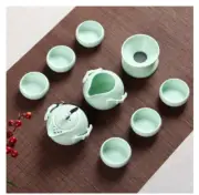Chinese Porcelain Teapot Full Set Ceramic Loose Leaf Tea Cups Pitcher Filter