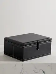 [Hunting Season] Hunting Season - Medium Leather Trunk Box - Black - One size One size Black