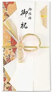 Iyo Yui Center V095-13 Gold Seal Wedding Celebration Bag, Pink, 7.3 x 3.9 inches (18.5 x 10 cm)