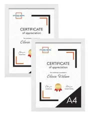 [Studio Nova] Premium Picture Photo Frame A4 Set of 2 in White