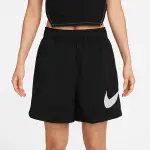 【NIKE】NSW ESSNTL WVN HR SHORT HBR 運動短褲 女款 抓皺 輕薄 黑-DM6740-010