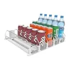 Drink Dispenser for Fridge, Self-Pushing Soda Can Organizer for Refrigerator,
