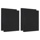 Painting Canvas Panels, 4 Pack 8x8 Inch Rectangle Blank Art Board, Black