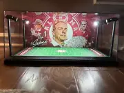Nick Saban Custom 2-card PSA & BGS display case with LED lights - Alabama