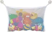 NUOLUX Toy Organizer Bathtub Mesh Net Baby Toy Storage Bin Bath Suction Cups Bag 45x35cm
