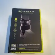 DonJoy Hinged Bionic Stirrup Ankle Brace Black Medium Left