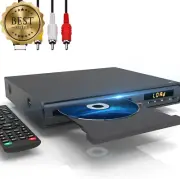 DVD Player for TV, HDMI Multi-Region, USB, RCA, Mic Jack, NTSC/PAL, Remote/Cable