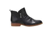 Womens Hush Puppies Chalet Shoes Black Dress Formal Comfort Boots