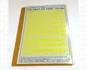 Virnex HO Decals Lt Yellow 1/2 Inches Bold Gothic Number Set 3082