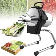 Electric Vegetable Slicer, 6000RPM Commercial Vegetable Chopper, Scallion Cutter Food Processor, 1-5mm Adjustable Thickness for Veggie Onion Garlic Ginger Chili Potato