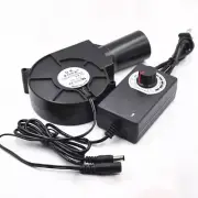 High--Volume Turbo Blower with Air Collecting Port Power Supply Speed Controller